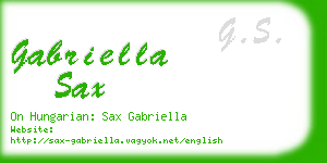 gabriella sax business card